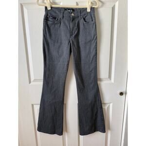 LEI Vintage Y2K Low Rise Flare Pants Gray Womens Size 7